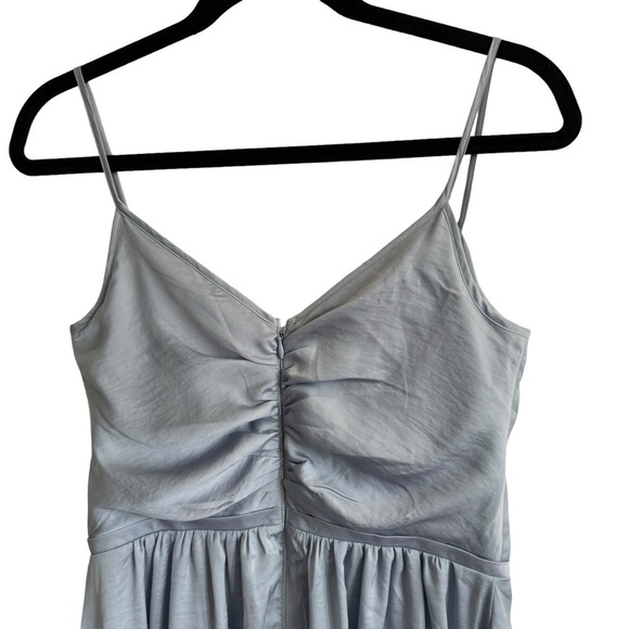 NWT Banana Republic Shirred Dress, Blue Cloud, Size 6 - Picture 8 of 10